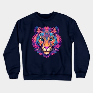 tiger Mandala Animal Ilustration Crewneck Sweatshirt
